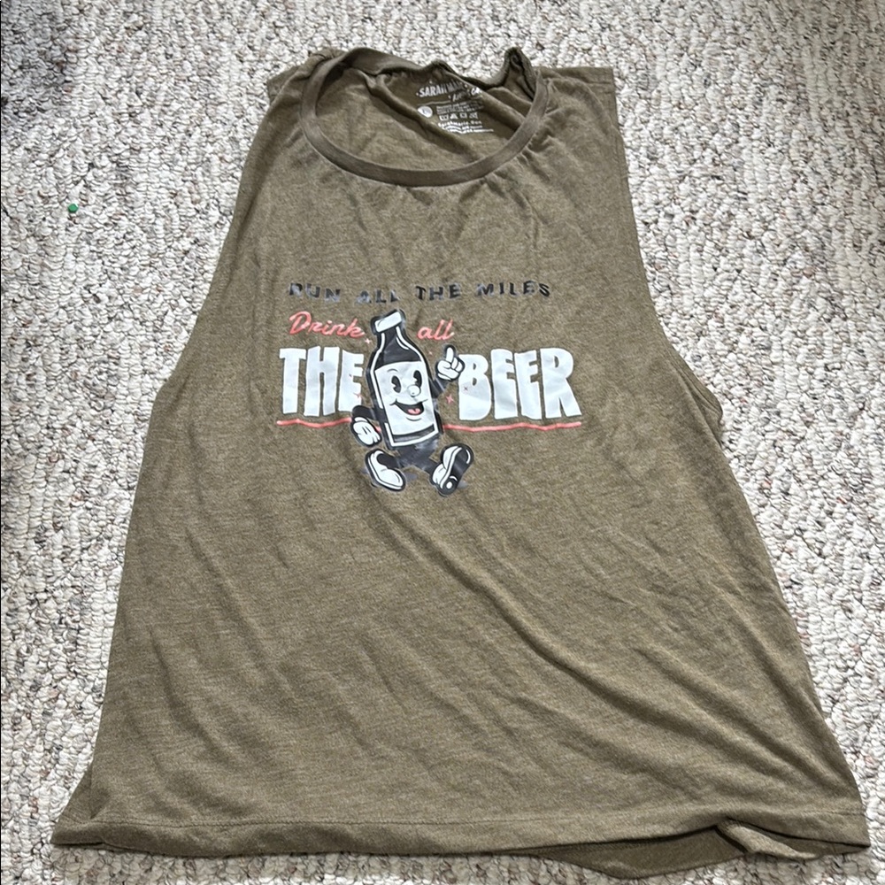 Running Beer  Graphic Tank Top